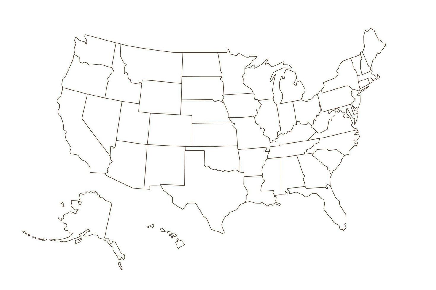 amerikan Karta översikt. 4:e av juli patriotisk begrepp. oberoende dag design element vektor
