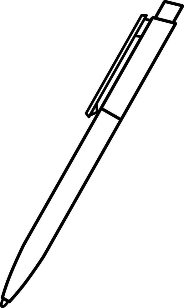 vektor linjär ikon penna, skola och kontor förnödenheter, tillbaka till skola, klotter och skiss