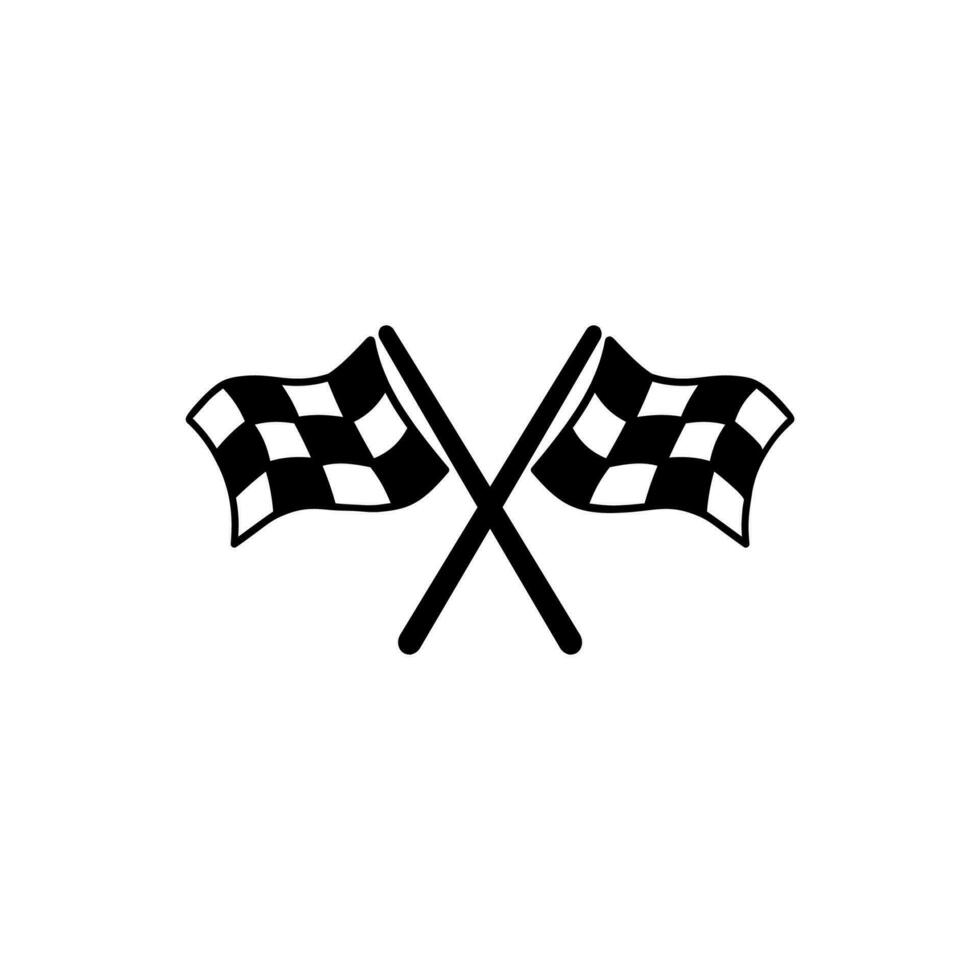 Flagge Rennen Symbol Symbol Vektor. auf Weiß Hintergrund vektor