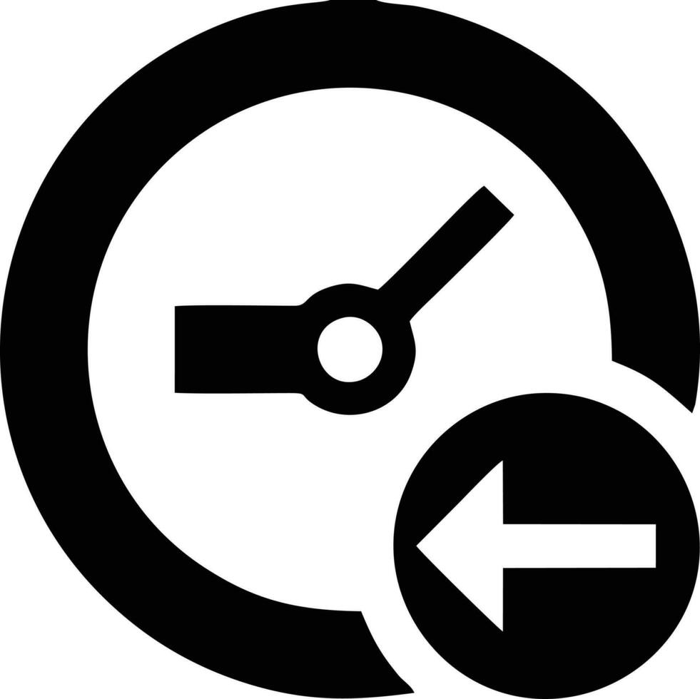 Uhr Symbol Symbol Design Bild. Illustration von das Alarm Uhr Zeit isoliert Vektor Bild. eps 10