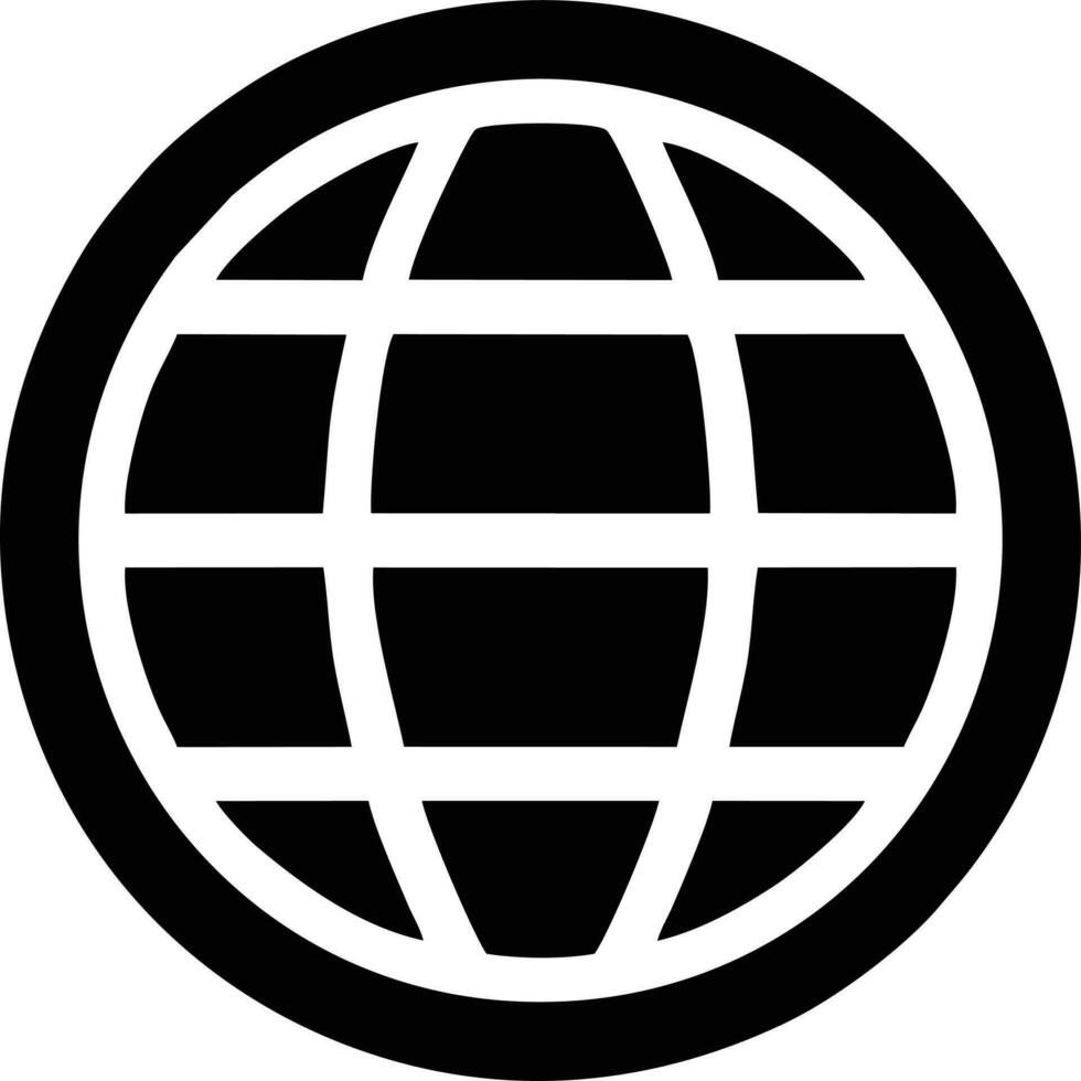 Globus Planet Erde Symbol Symbol Vektor Bild