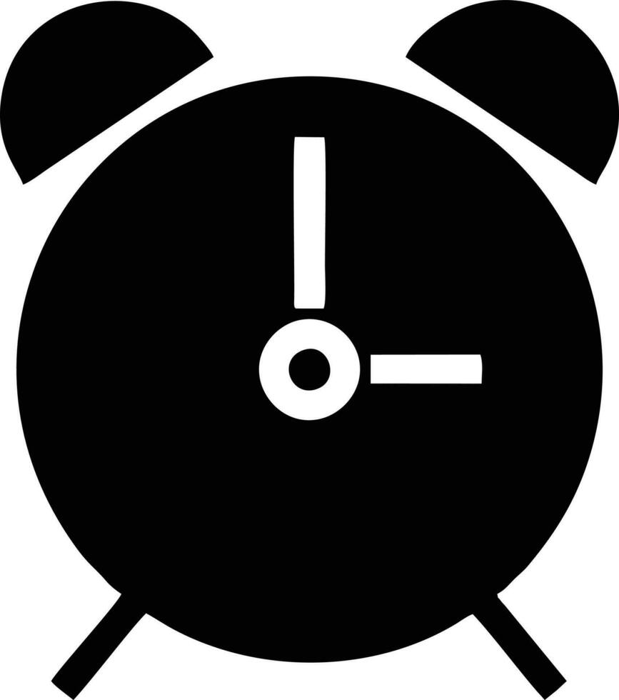 Uhr Symbol Symbol Design Bild. Illustration von das Alarm Uhr Zeit isoliert Vektor Bild. eps 10