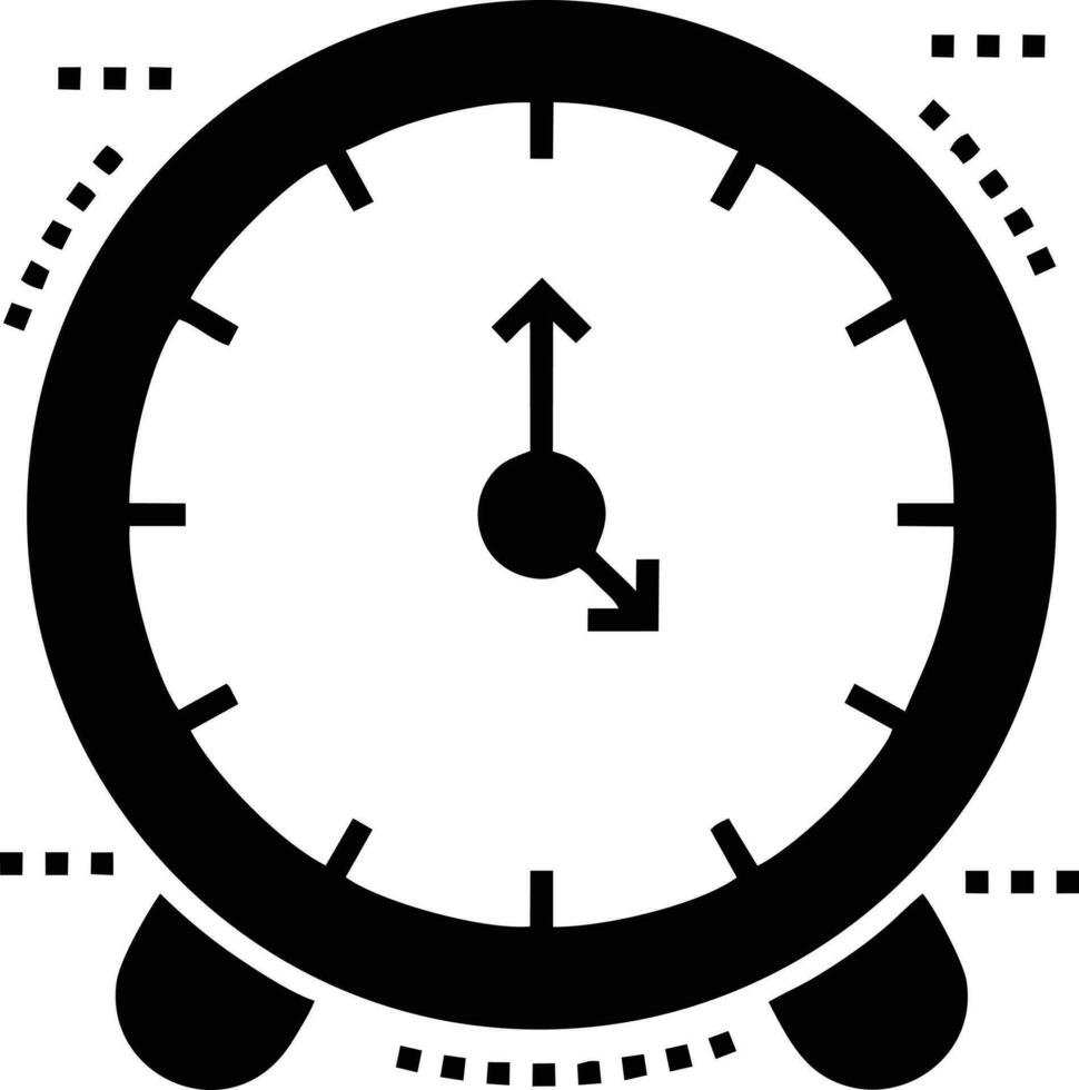 klocka ikon symbol design bild. illustration av de larm Kolla på tid isolerat vektor bild. eps 10
