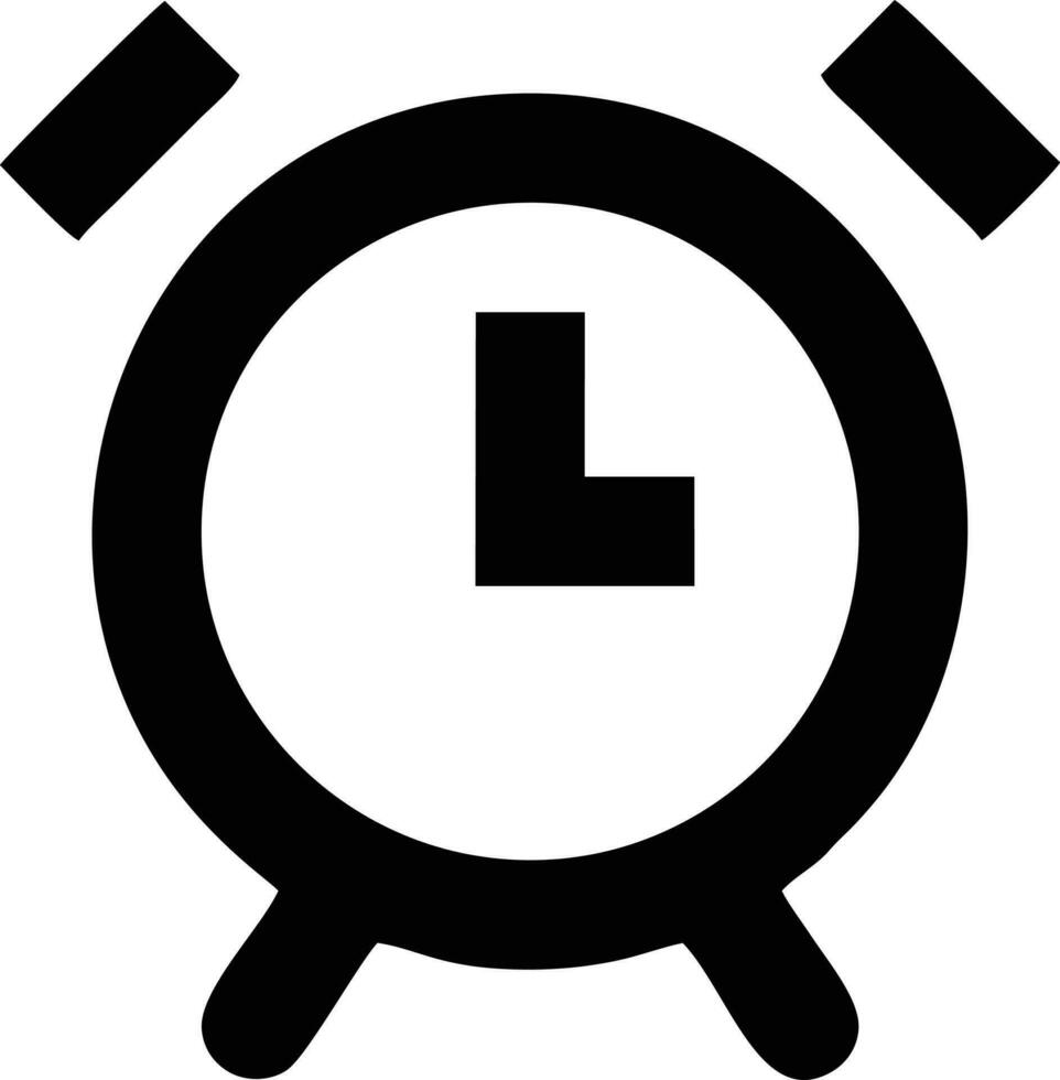 klocka ikon symbol design bild. illustration av de larm Kolla på tid isolerat vektor bild. eps 10