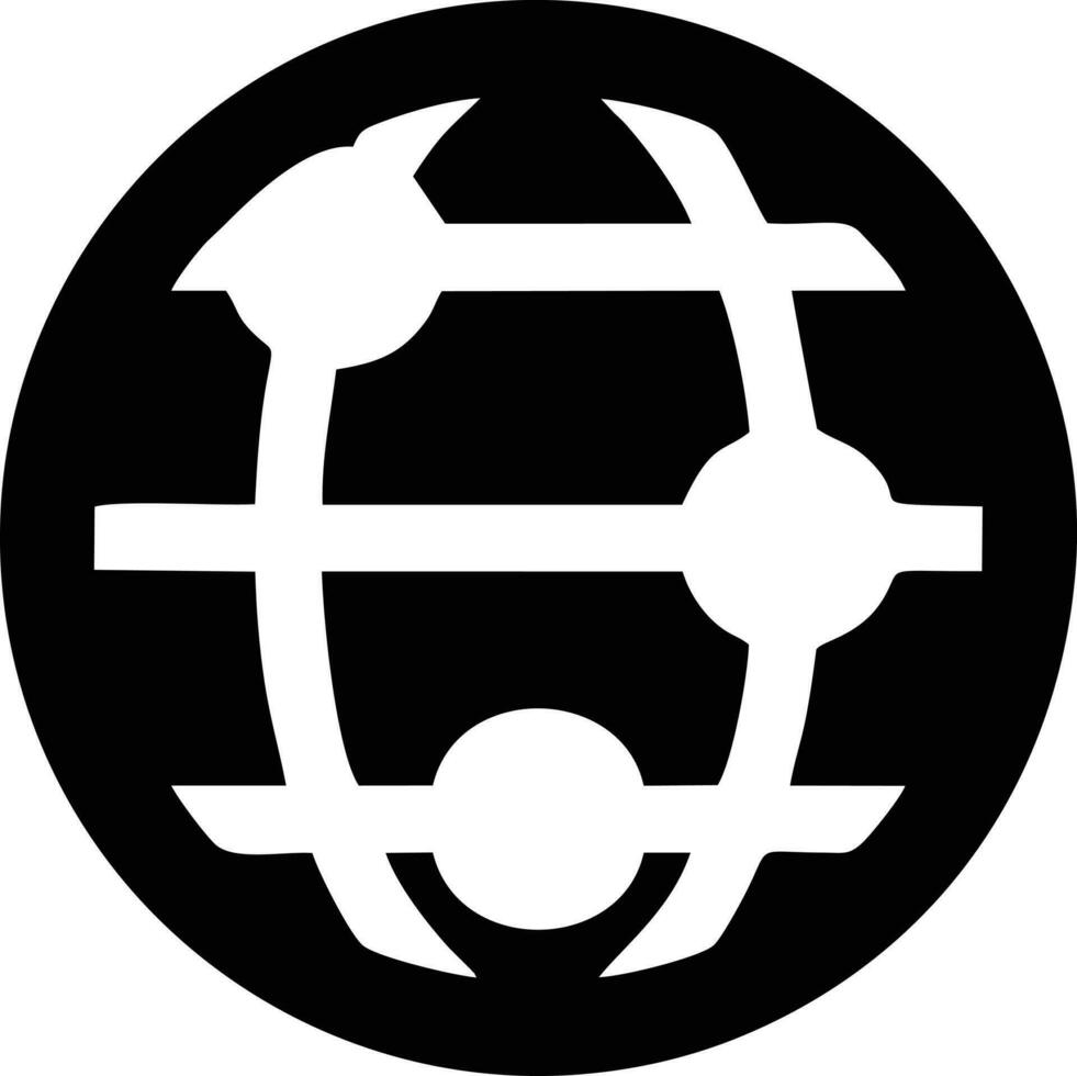 klot planet jord ikon symbol vektor bild