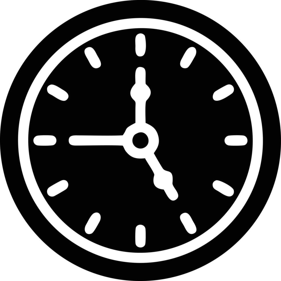 Uhr Symbol Symbol Design Bild. Illustration von das Alarm Uhr Zeit isoliert Vektor Bild. eps 10