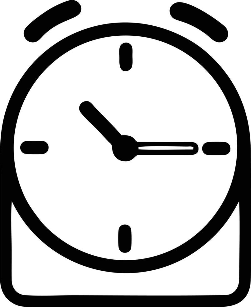 Uhr Symbol Symbol Design Bild. Illustration von das Alarm Uhr Zeit isoliert Vektor Bild. eps 10