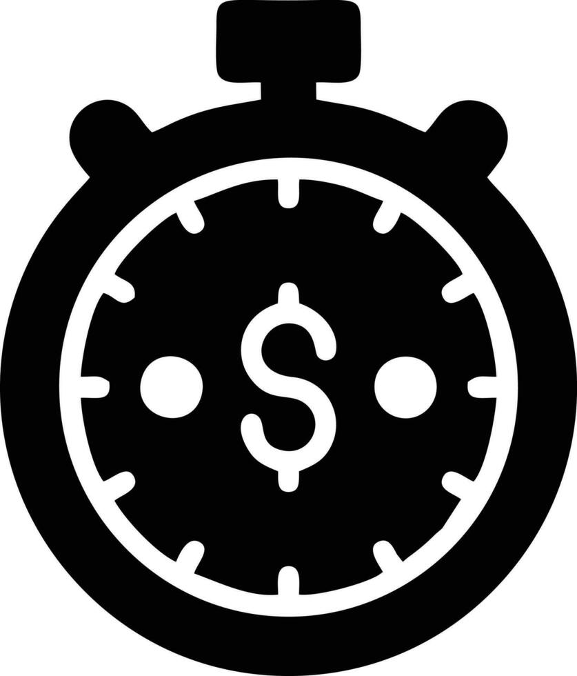 Uhr Symbol Symbol Design Bild. Illustration von das Alarm Uhr Zeit isoliert Vektor Bild. eps 10