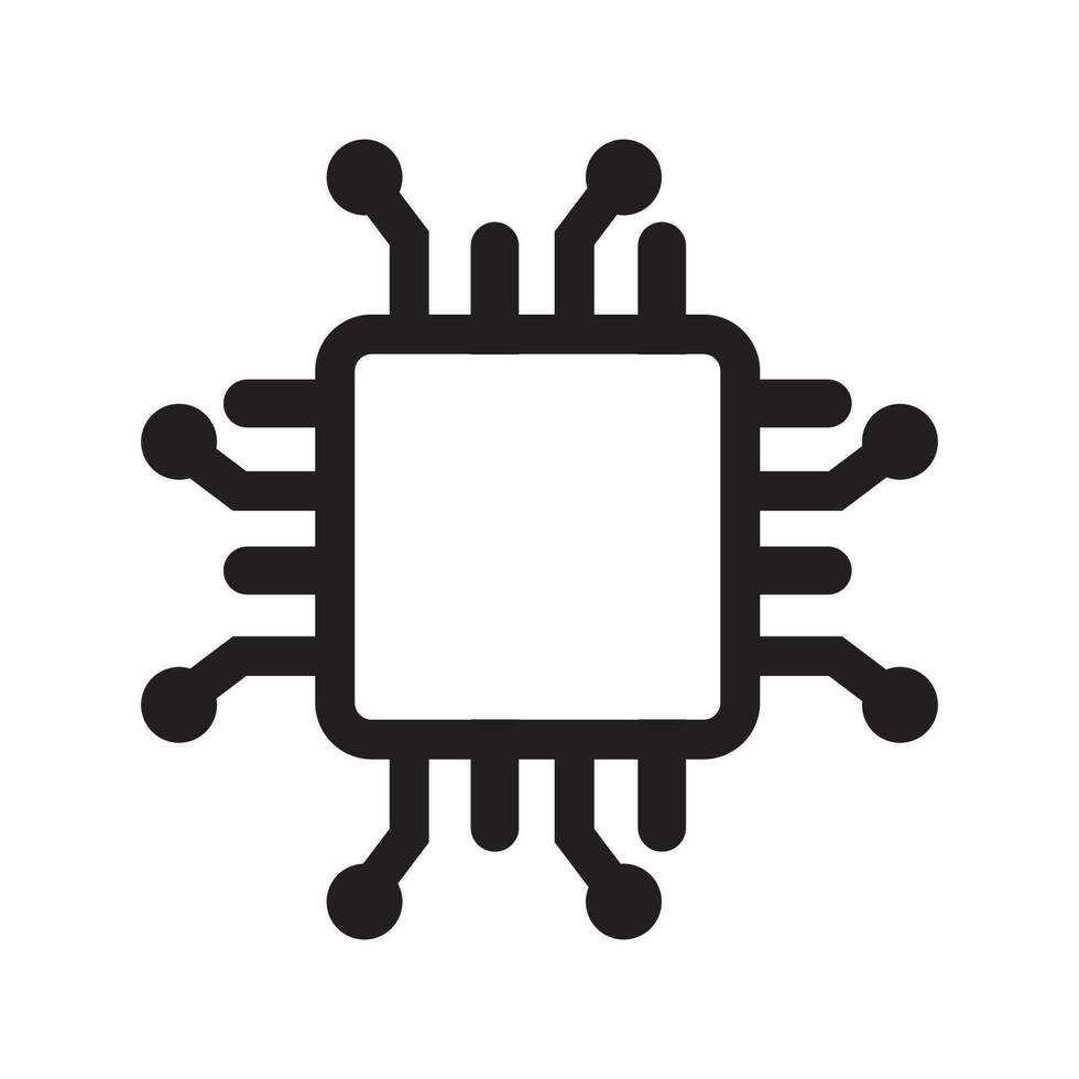 Mikrochip Symbol Vektor