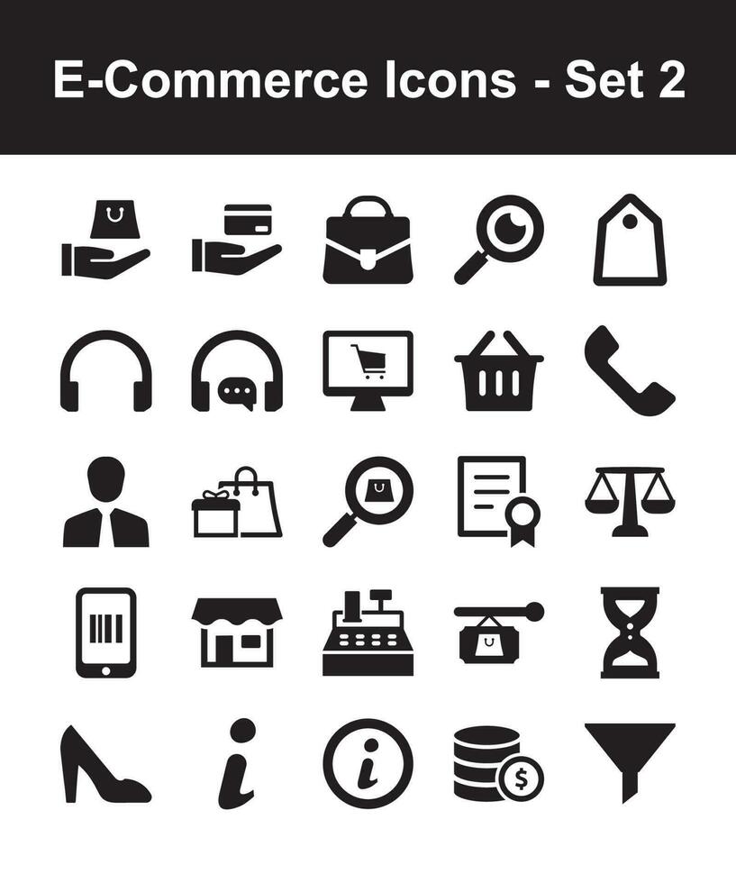 E-Commerce Symbole - - einstellen 2 vektor