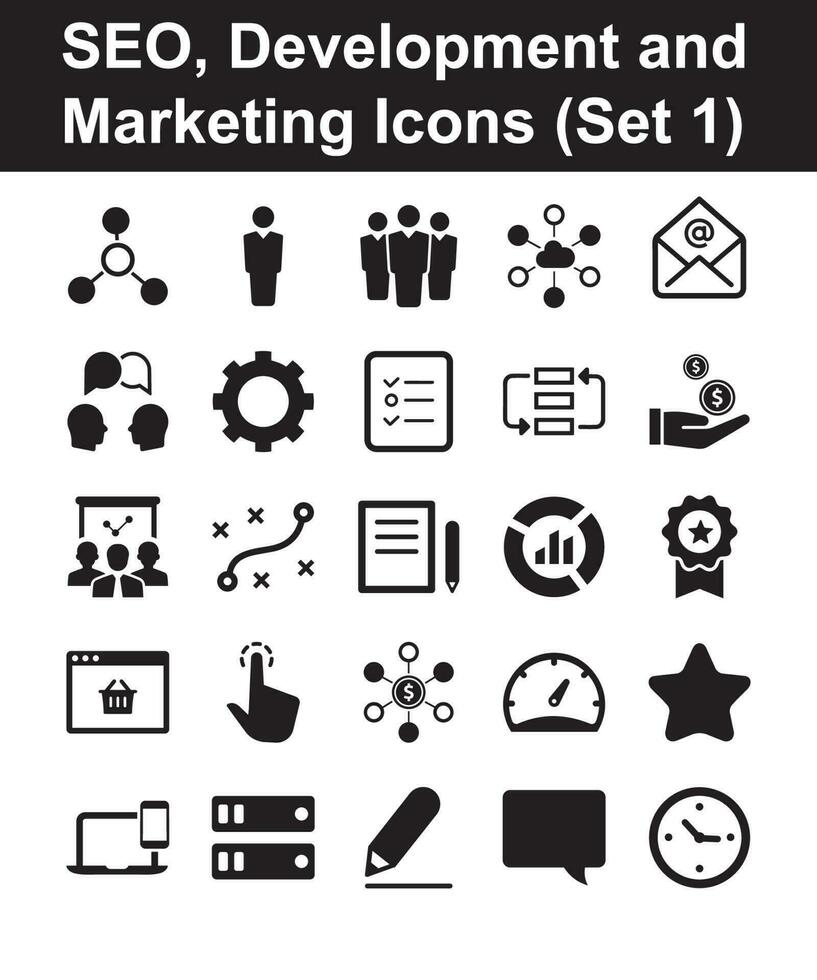 Marketing Symbole - - einstellen 1 vektor