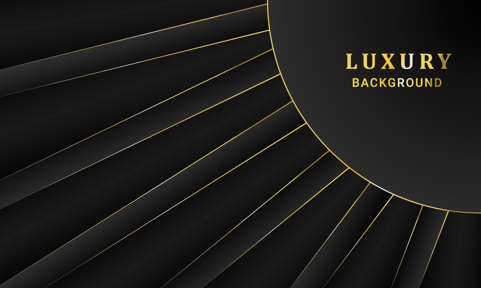 Luxus golden schwarz Hintergrund zum Sozial Medien Design Vektor