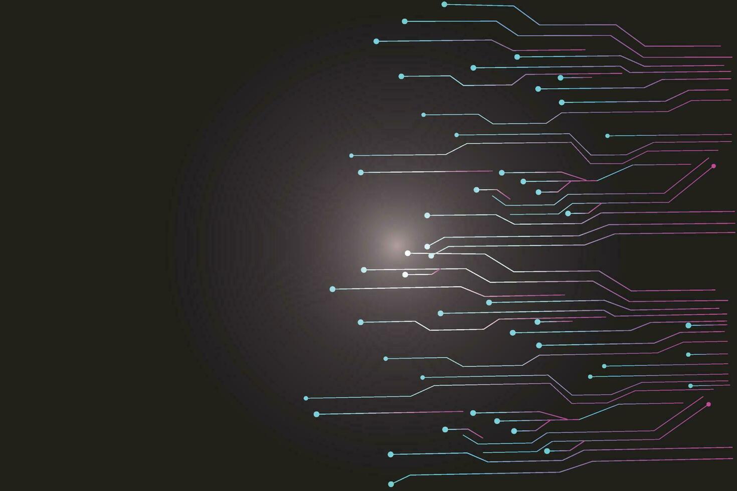 technologisch Licht Partikel fallen Hintergrund vektor