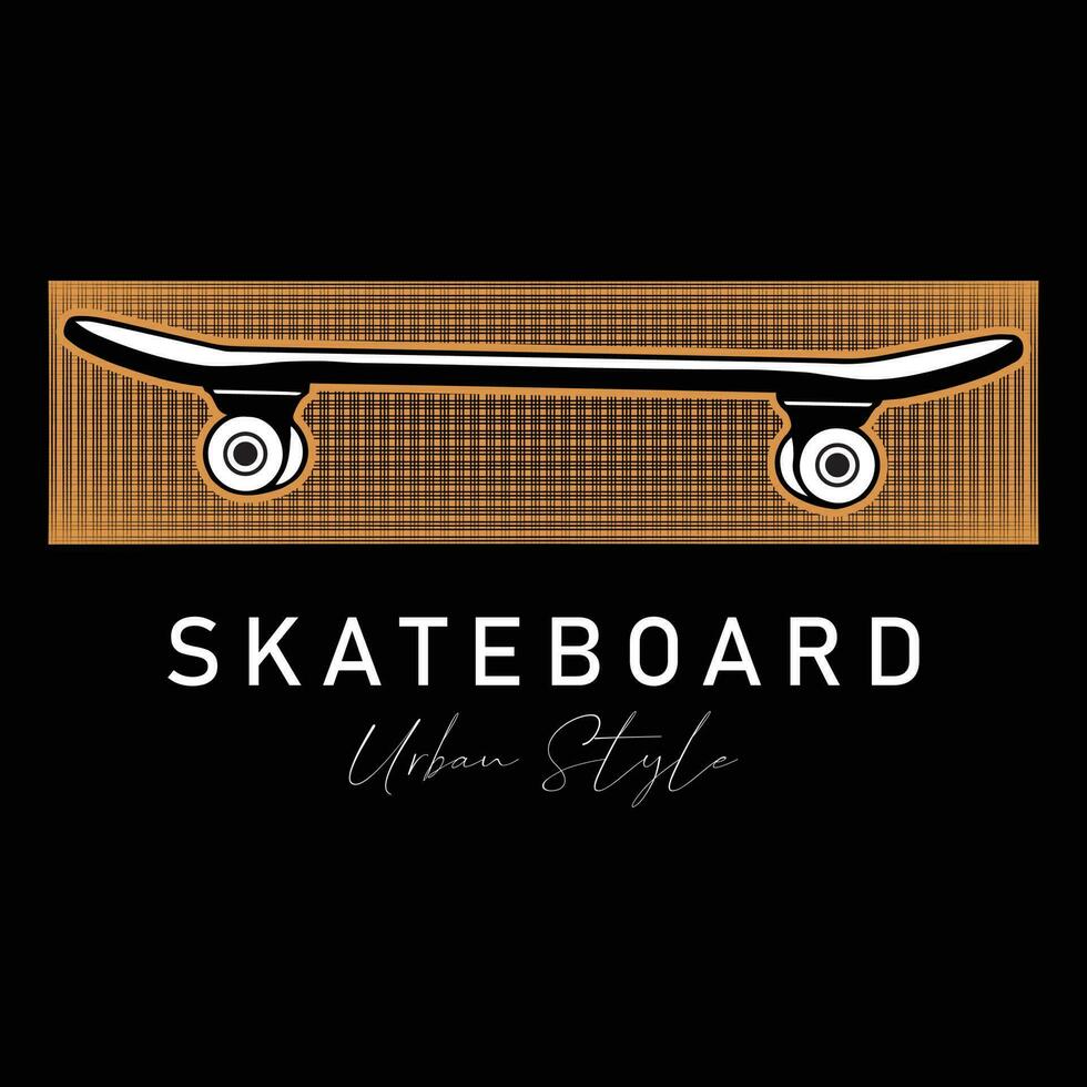 Skateboard städtisch Stil T-Shirt Design vektor