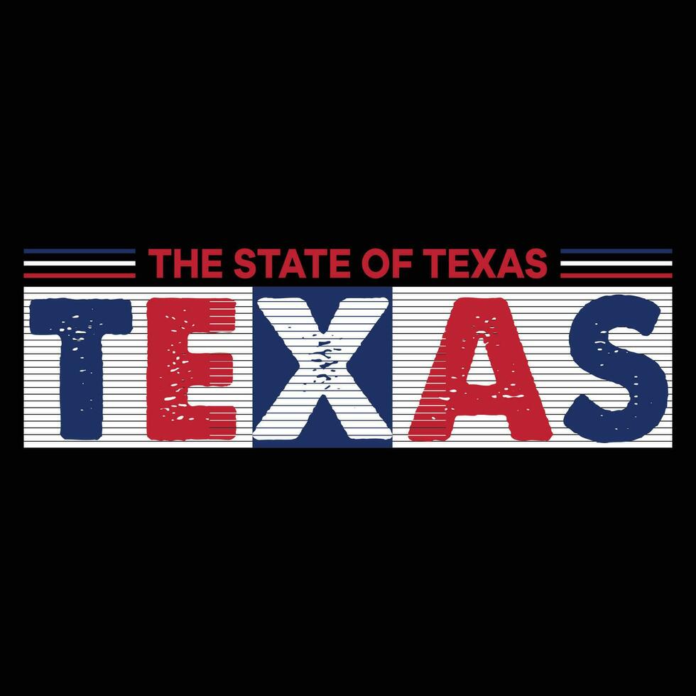 de stat av texas t-shirt design vektor