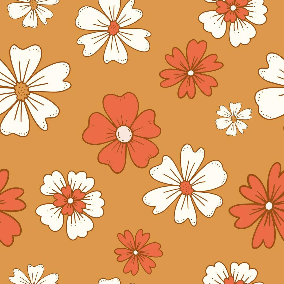 florales nahtloses Muster. vektordesign für papier, abdeckung, stoffinnenausstattung. vektor
