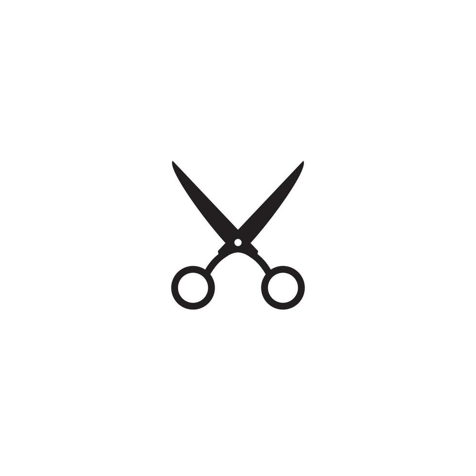 scissor logotyp eller ikon design vektor