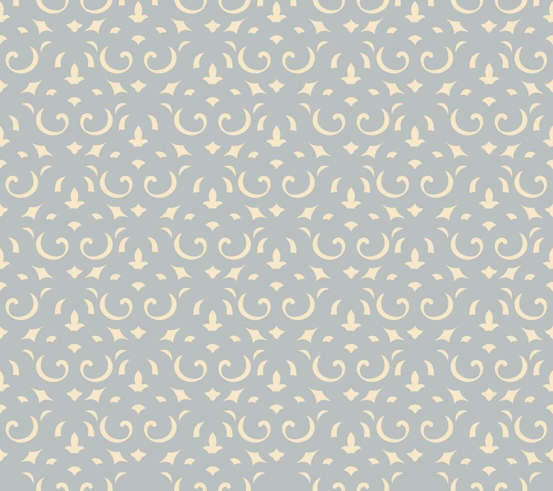 abstrakt Arabeske nahtlos Muster mit gedeihen asiatisch Motiv. linear Blumen- Zier Textur. künstlerisch geometrisch Linie Hintergrund im arabisch Orient Stil vektor