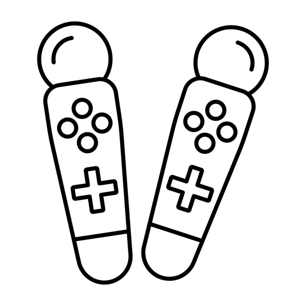 modern Design Symbol von Spiel Steuerungen vektor