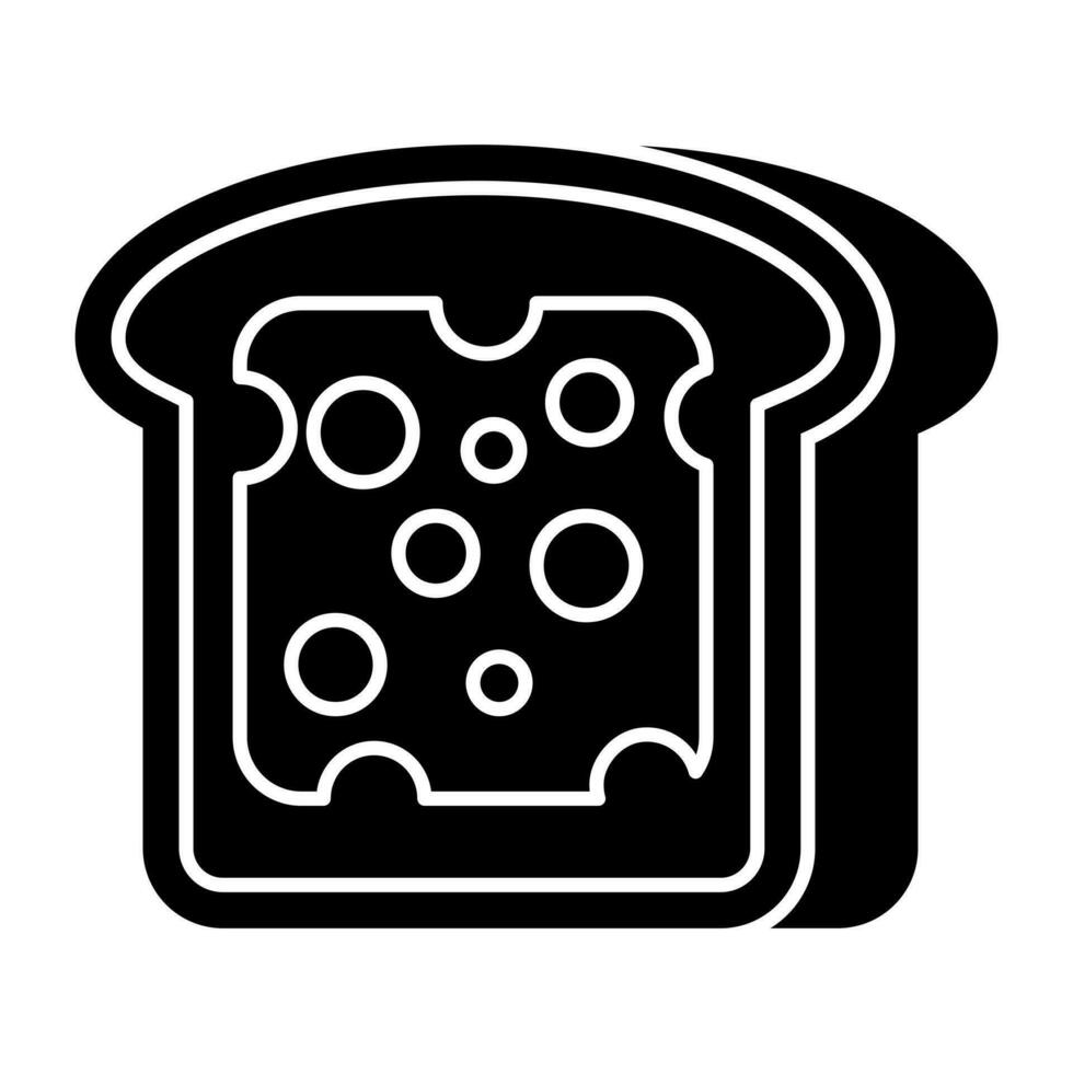 modern Design Symbol von Toast vektor