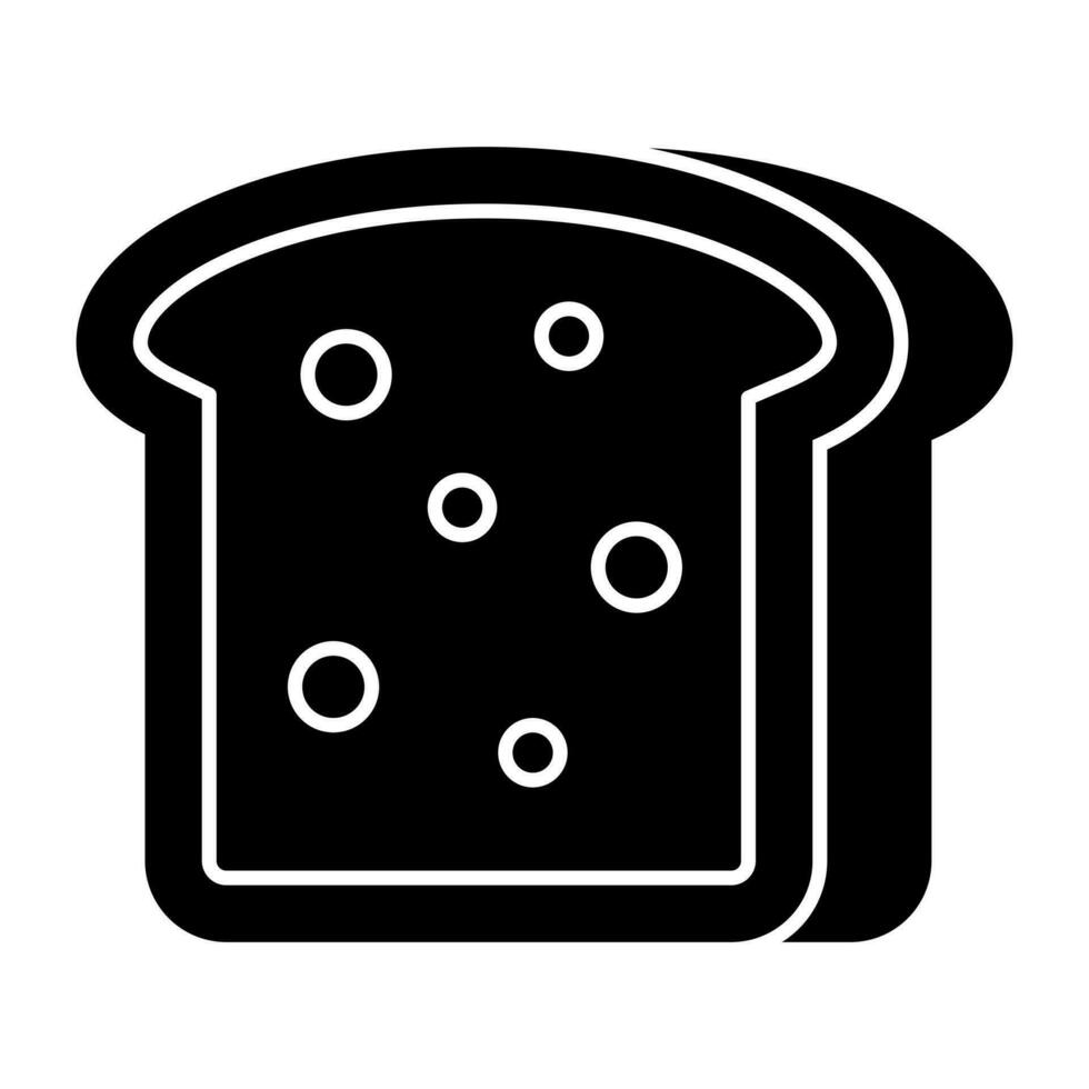 modern Design Symbol von Toast vektor