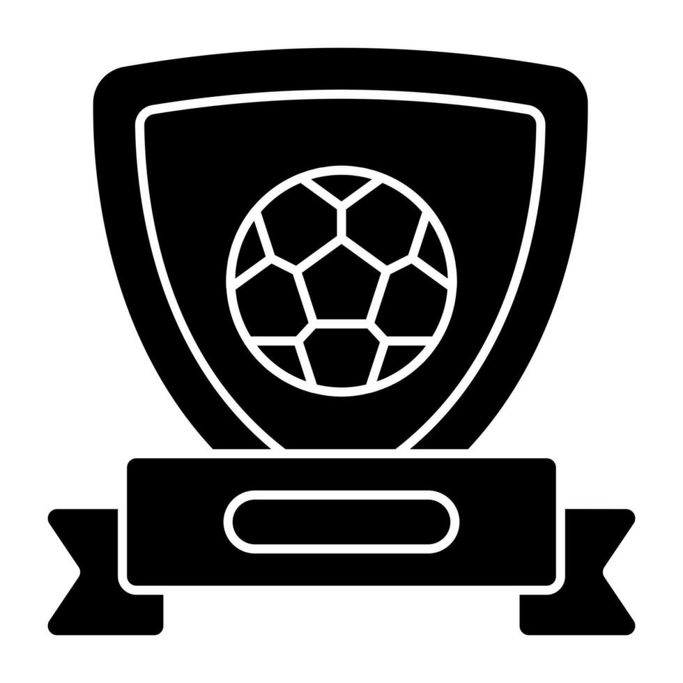 modern Design Symbol von Fußball Sicherheit vektor