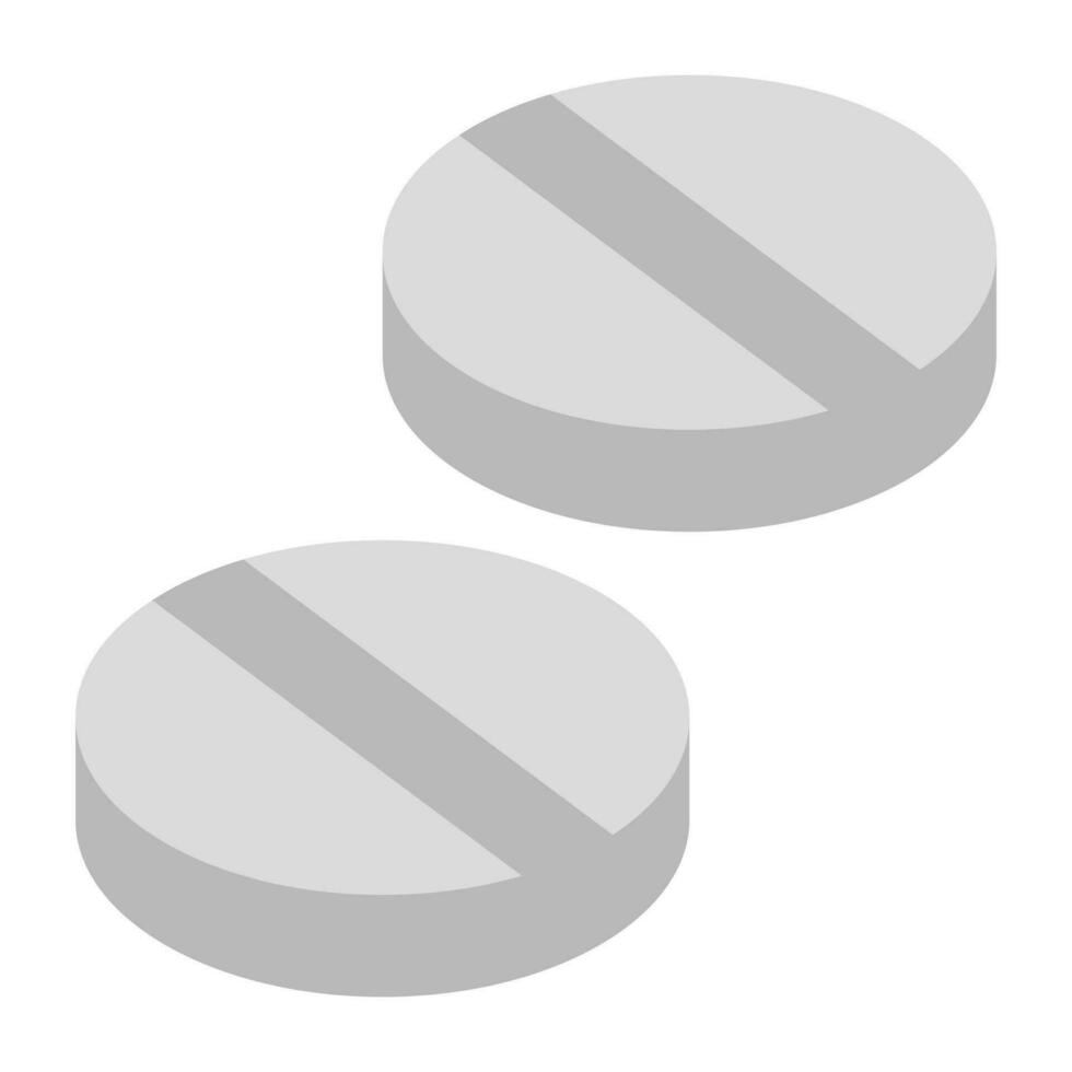 ein editierbar Design Symbol von Tabletten vektor