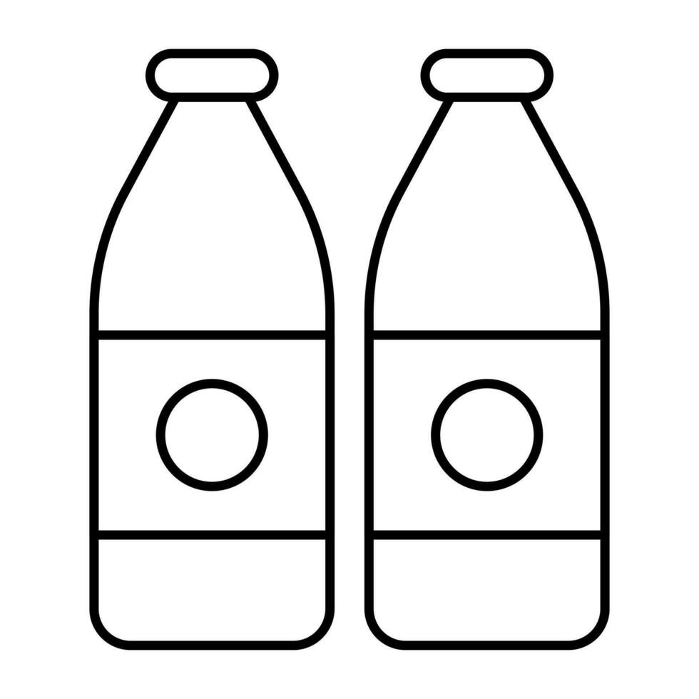 ein Symbol Design von Milch Flaschen vektor