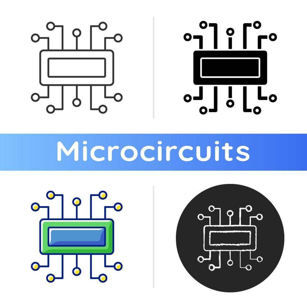 mikrokontroller vektor ikon
