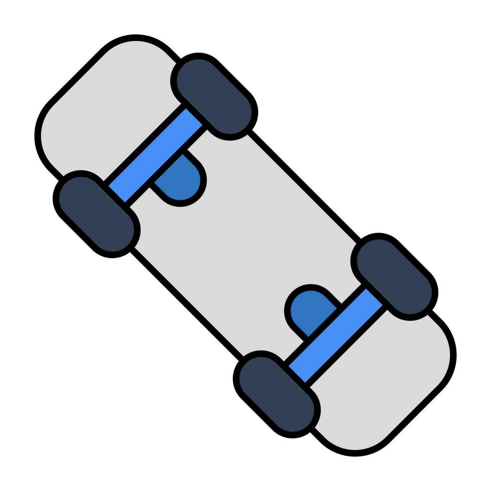 en ikondesign av skateboard vektor