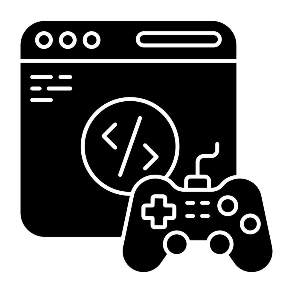 Spiel Entwicklung Symbol, editierbar Vektor