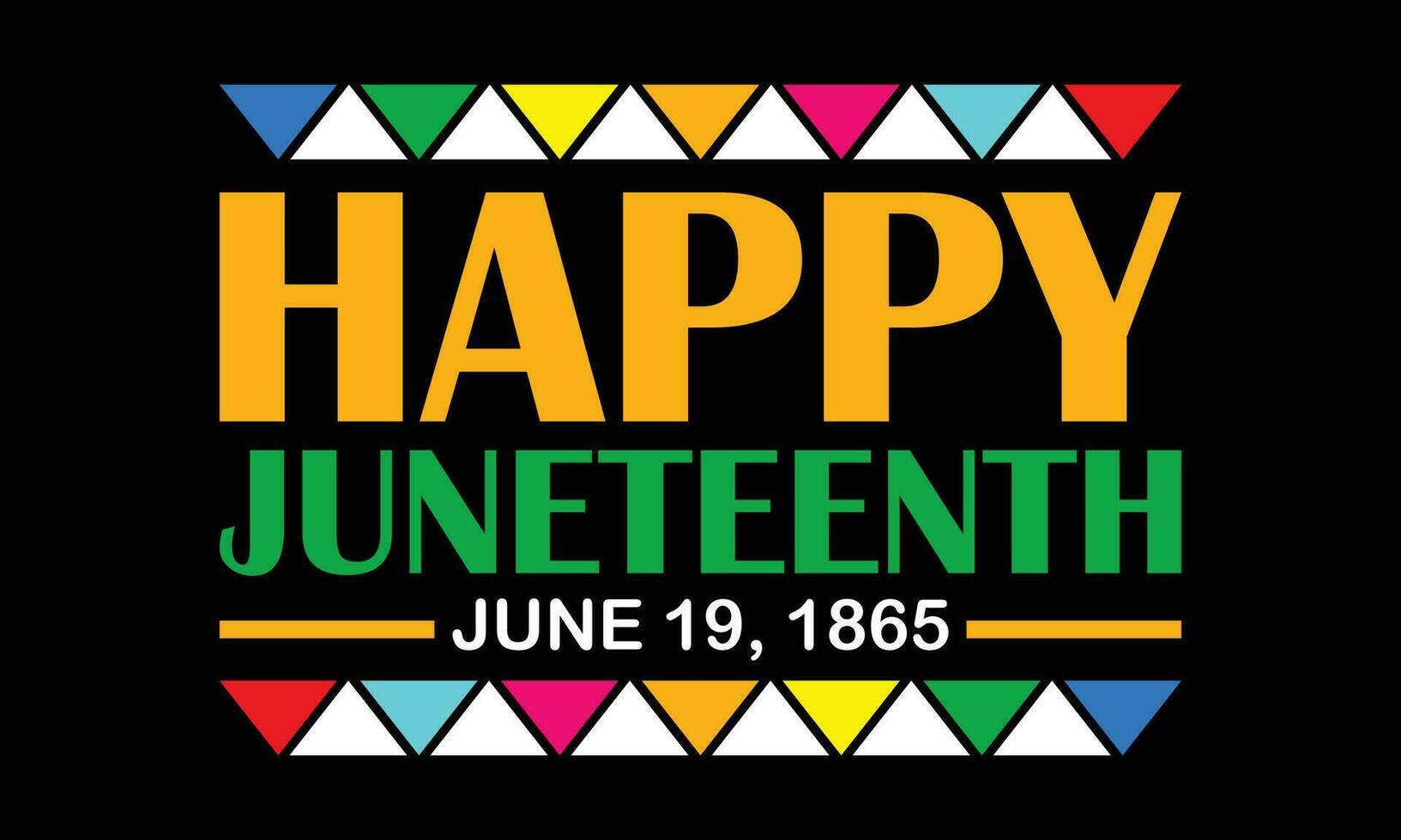 Lycklig juni juni 19,1865 dag typografi t-shirt design , oberoende dag, 1865 t-shirt design, afrikansk, design, vektor, usa, frihet dag, juni, t-shirt, frigörelse dag, Lycklig, vektor. vektor