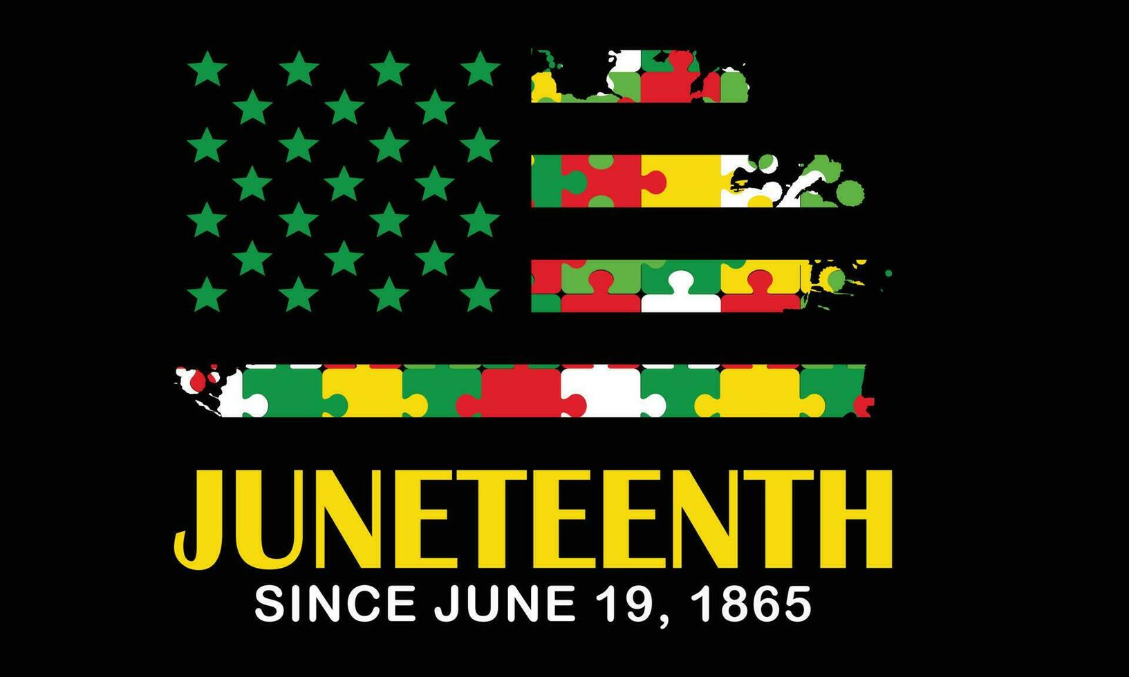 juni eftersom juni 19, 1865 t-shirt design vektor - juni afrikansk amerikan oberoende dag, juni 19. juni fira svart frihet Bra för t-shirt, baner, hälsning kort design