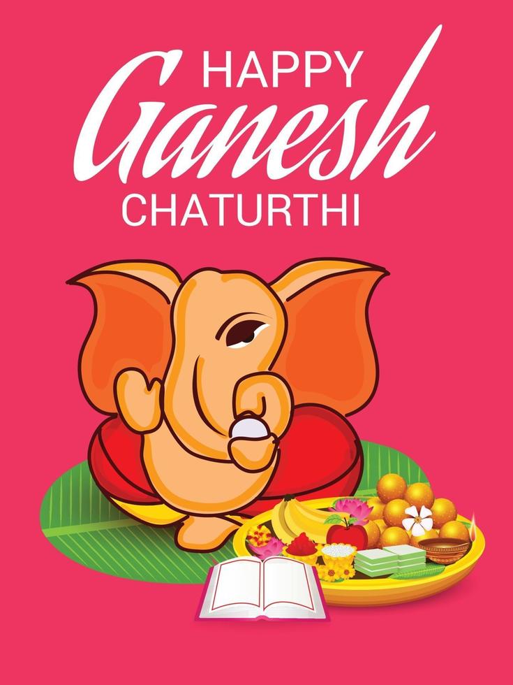 glad ganesh chaturhi vektor