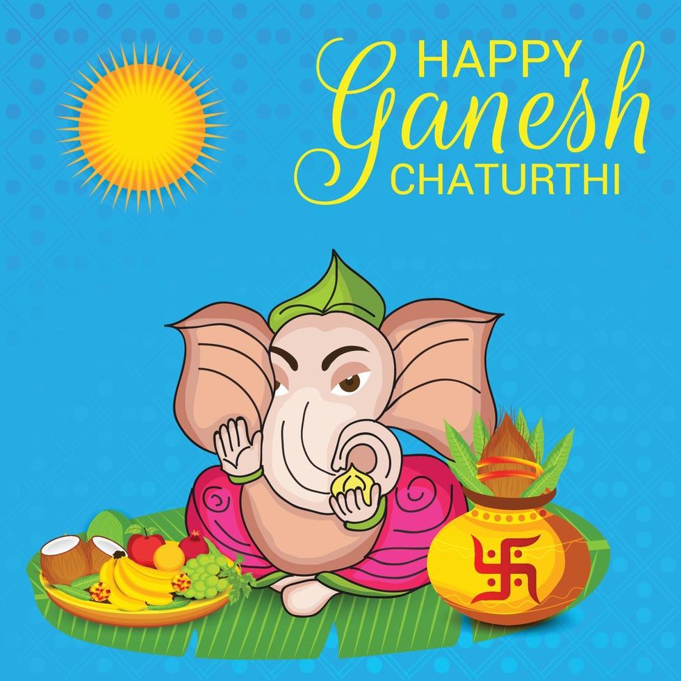 Happy Ganesh Chaturhi vektor