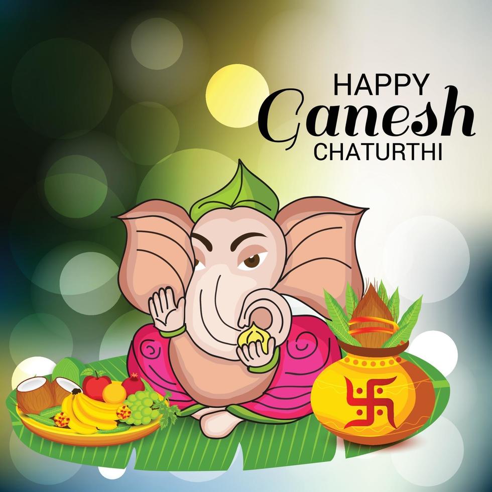 Happy Ganesh Chaturhi vektor