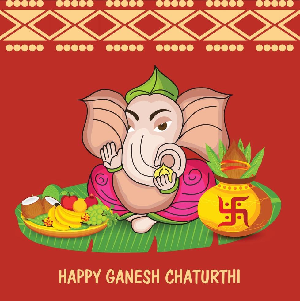 glad ganesh chaturhi vektor