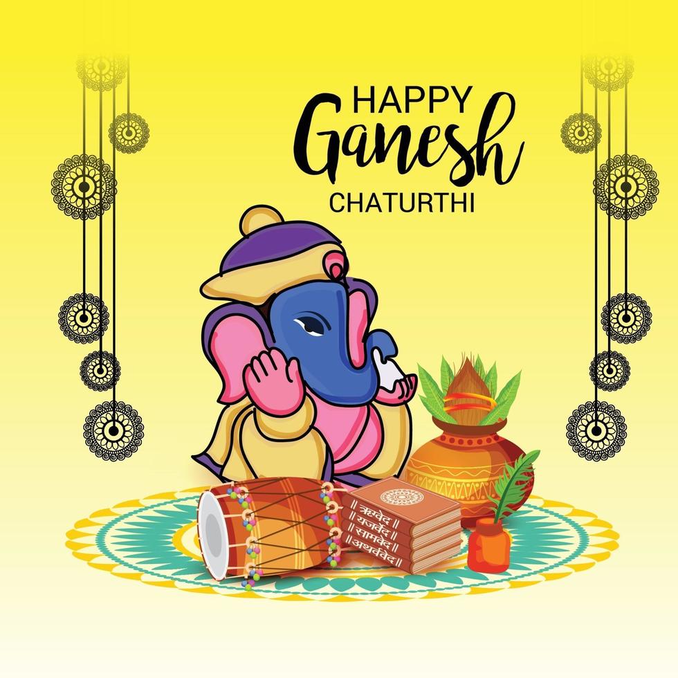 glad ganesh chaturhi vektor