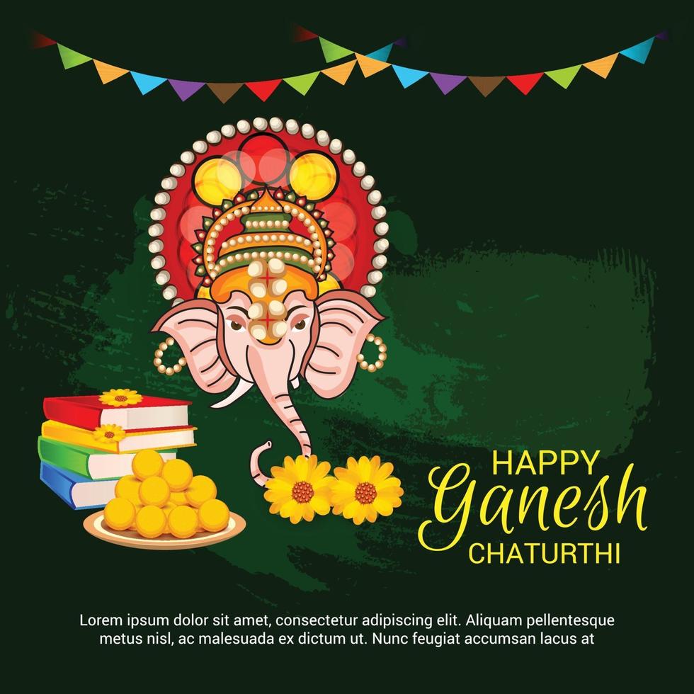 Happy Ganesh Chaturhi vektor