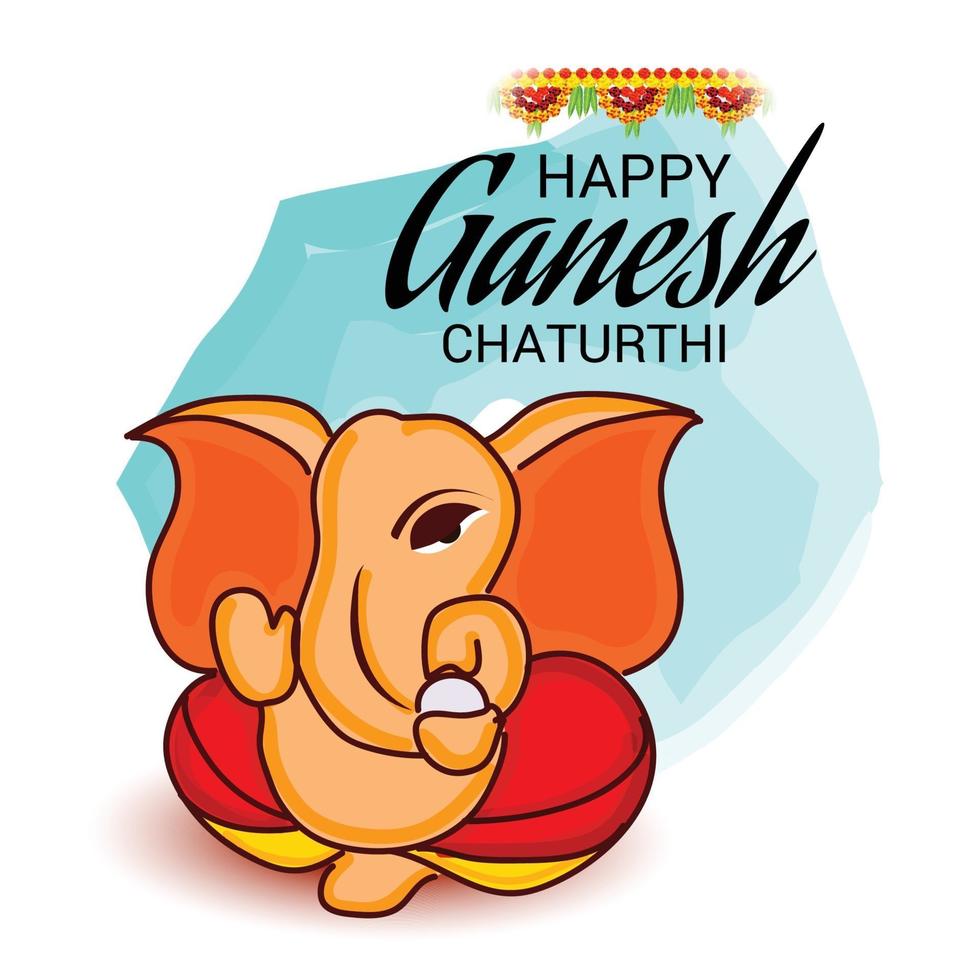 Happy Ganesh Chaturhi vektor