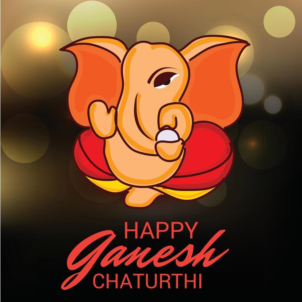 Happy Ganesh Chaturhi vektor