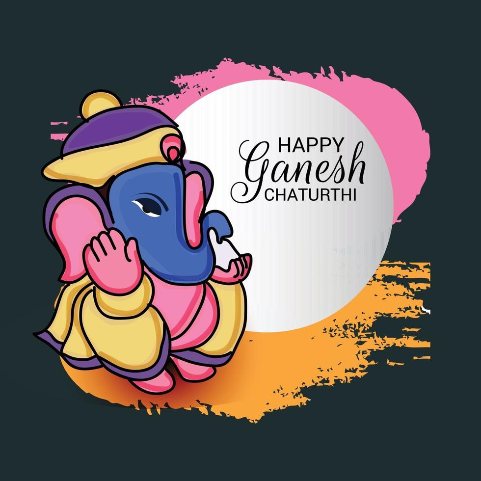 glad ganesh chaturhi vektor