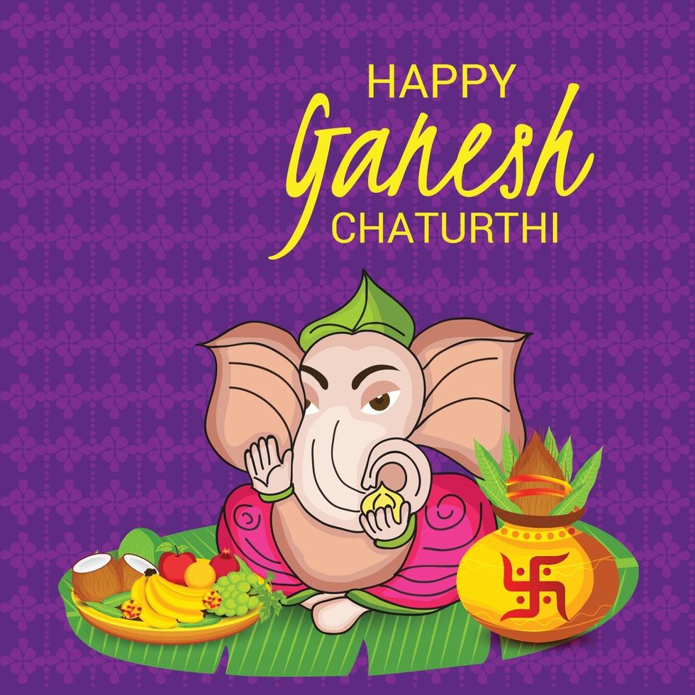 glad ganesh chaturhi vektor