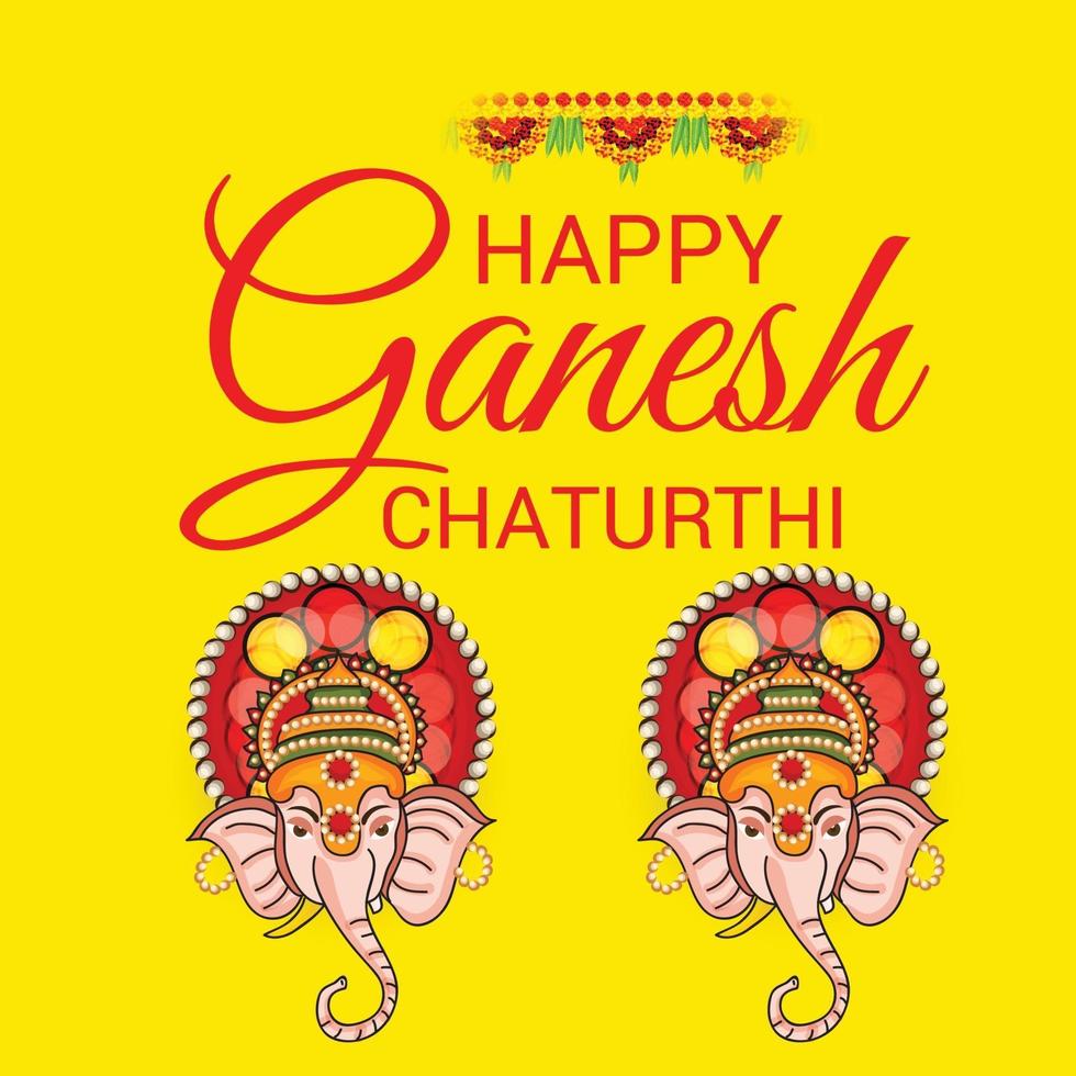 Happy Ganesh Chaturhi vektor