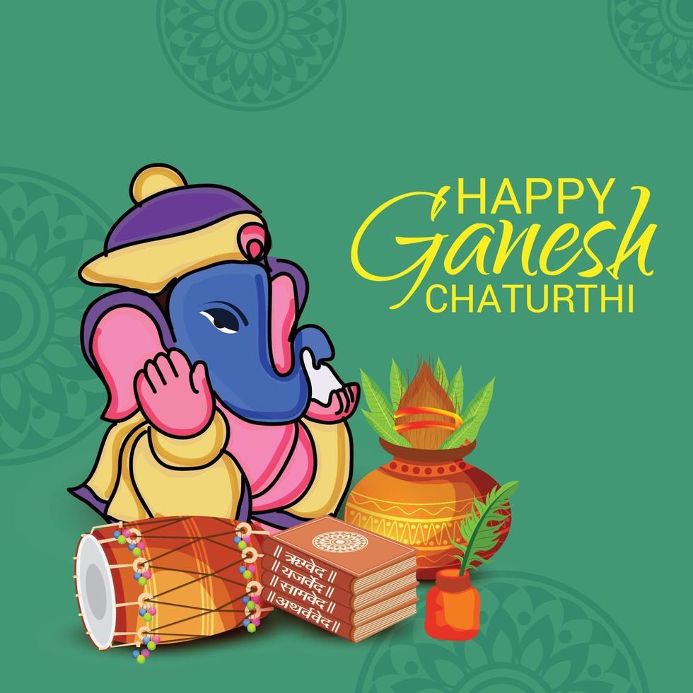 glad ganesh chaturhi vektor