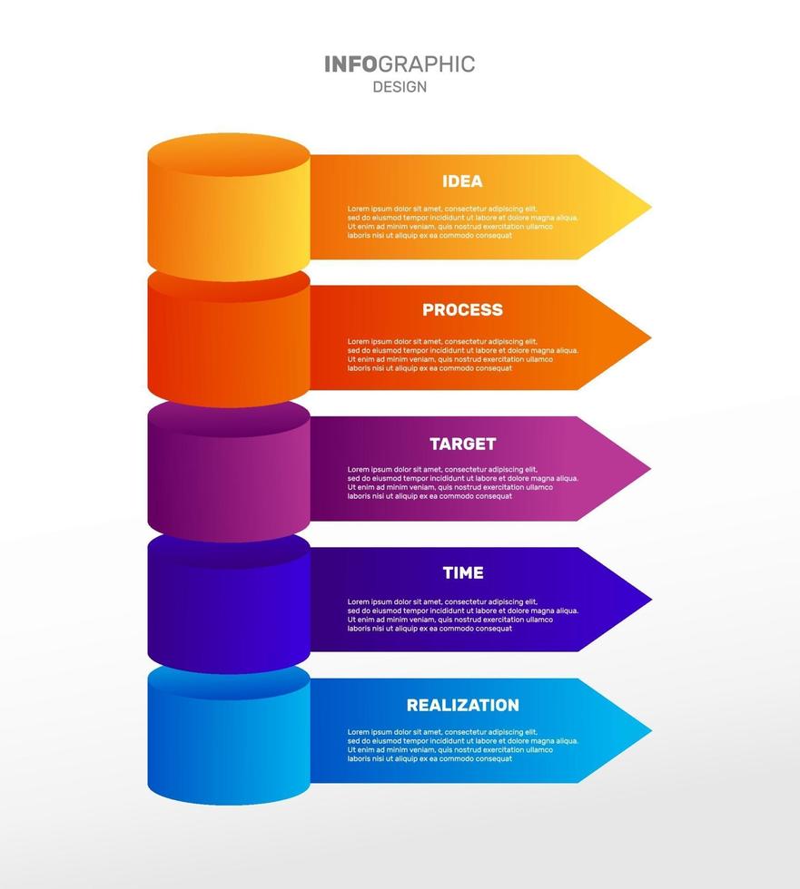 infographic affärsmall för presentation vektor