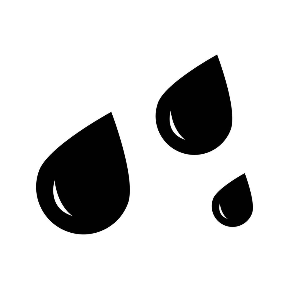 vatten vektor ikon. regn illustration tecken. väder symbol eller logotyp.