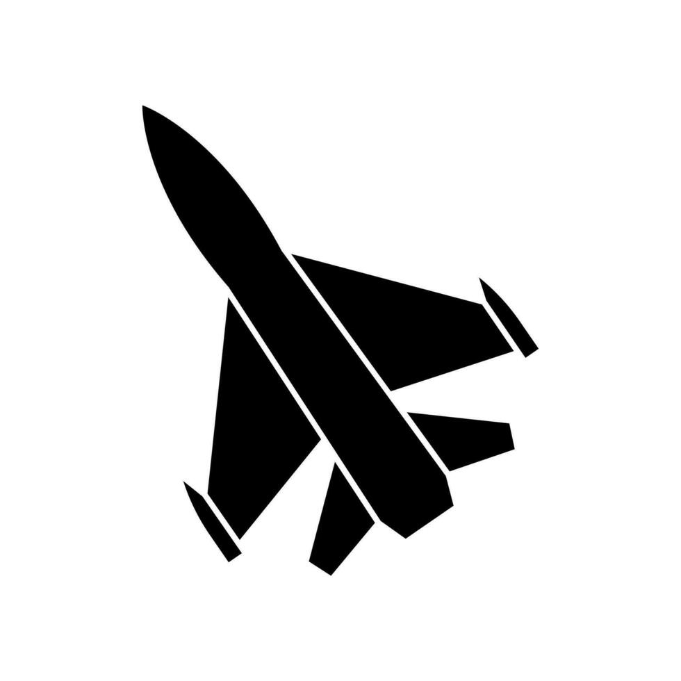 Kämpfer Jet Symbol Vektor. Luft Macht Illustration unterzeichnen. Luftfahrt Symbol. vektor
