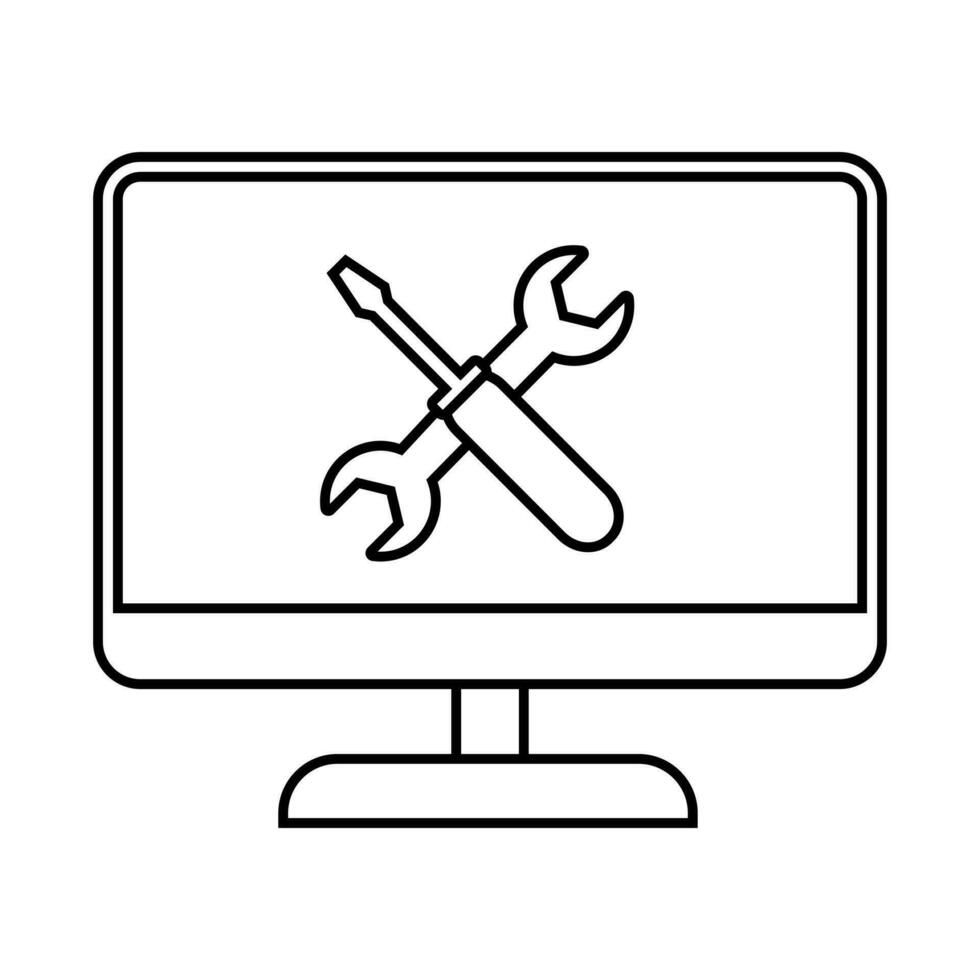 reparera vektor ikon. renovering illustration symbol. verkstad tecken eller logotyp.