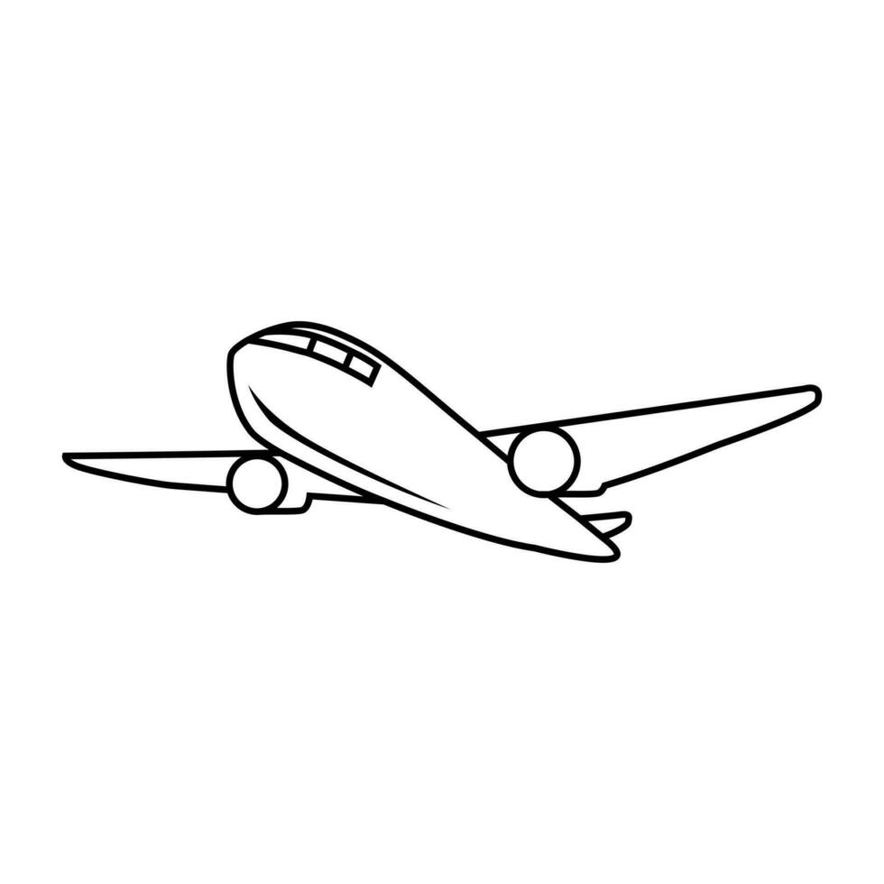 Flugzeug Symbol Vektor. Flugzeug Illustration unterzeichnen. Flugzeug Symbol oder Logo. vektor